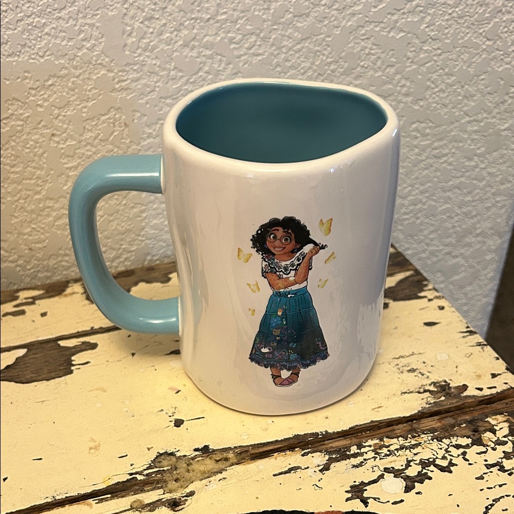 Rae Dunn Disney Encanto Ceramic Coffee/Tea White & Blue Mug - Magic Awaits You